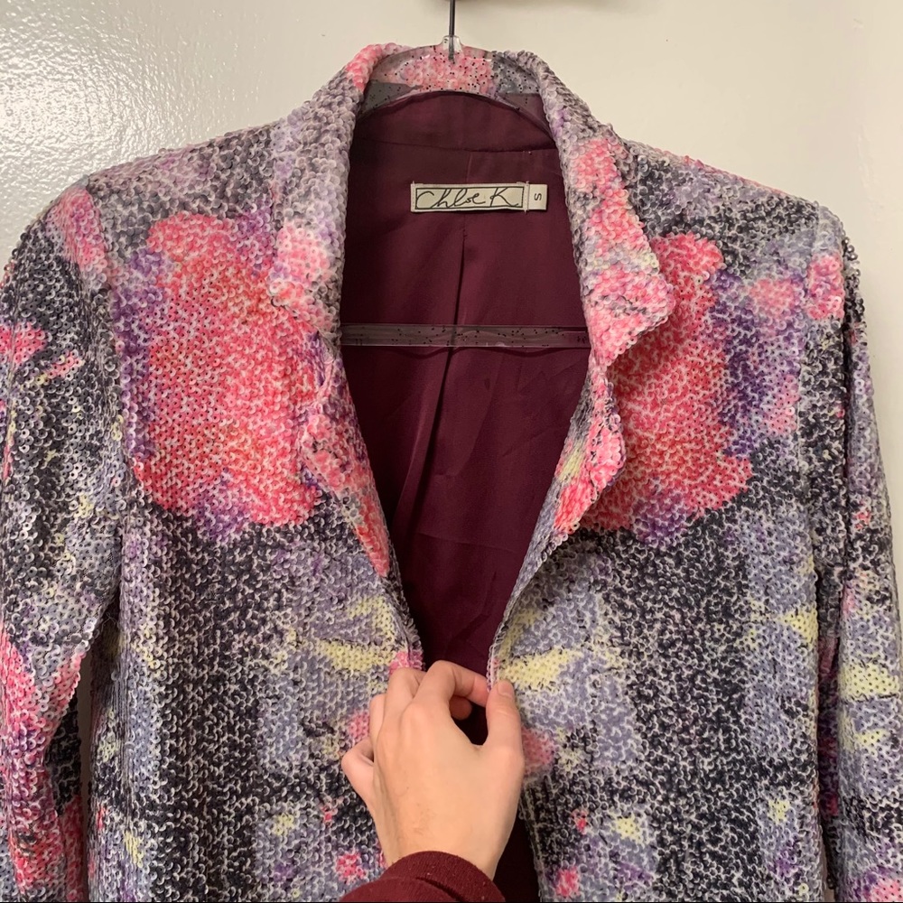 Chloe K Sequin Blazer/Jacket - image 4